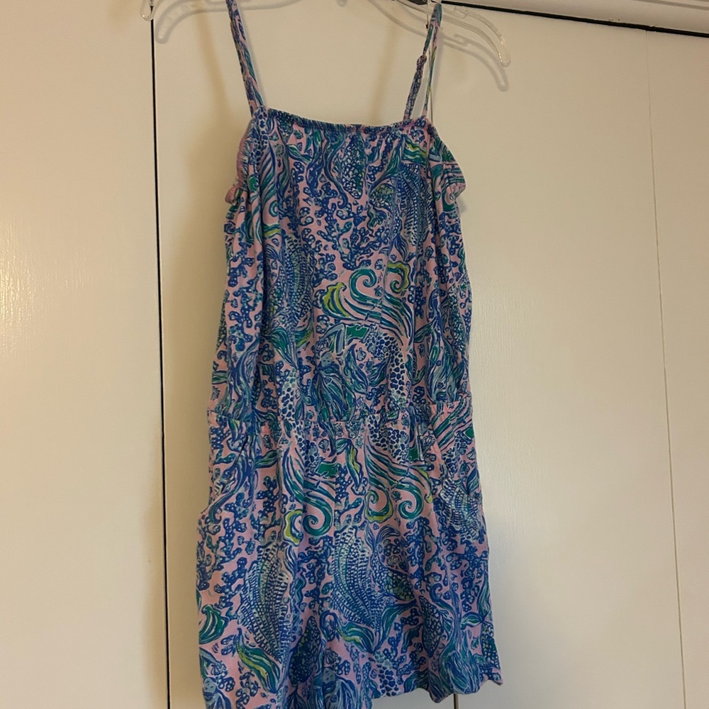 Lilly Pulitzer Pink and Blue Kids One Piece